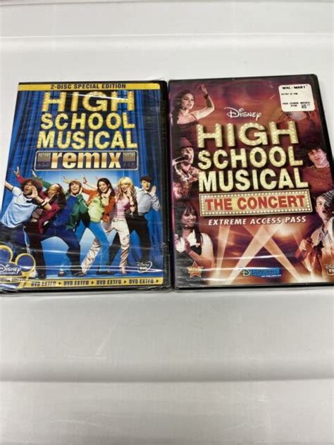 Disney Channel High School Musical Remix 2 Disc Speciand Remix Dvds New