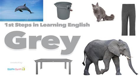 Learn 6 Grey Objects In English With Pictures Vocabulary For Kids