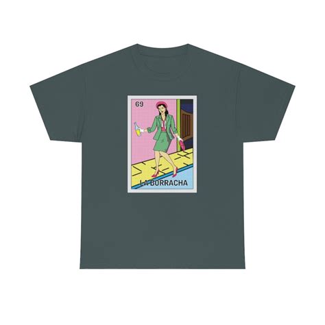 la borracha loteria mexicana women tshirt etsy