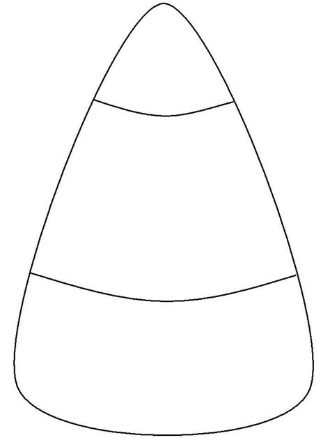 Face candy corn coloring page. Halloween Coloring Pages For Kids