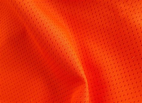 60 Wide Activewear Sports Mesh Fabric Orange Athletic