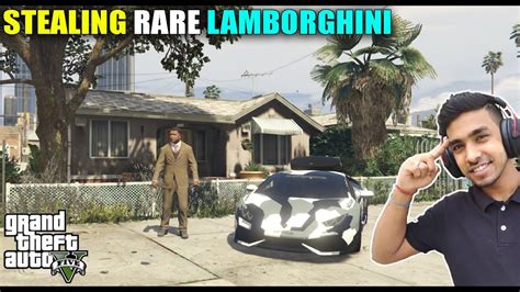 Gta 5 Stealing Rare Lamborghini Techno Gamerz Hindi Gameplay