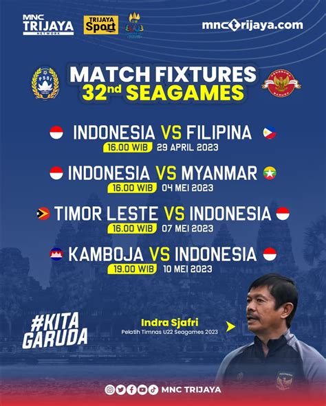 indonesia sea games 2023 bola jadwal