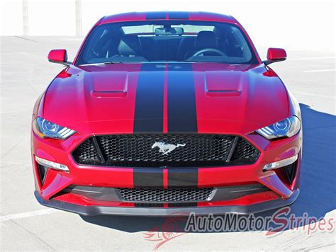 2018 2019 Ford Mustang Racing Stripes Hood Decals Stage Rally