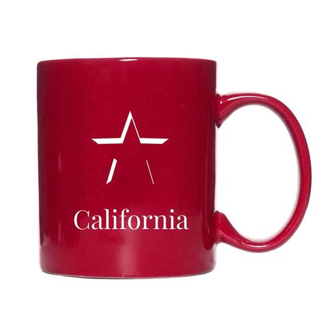 Clipped star California red mug - Fair Wohnen - Möbliertes Wohnen auf Zeit