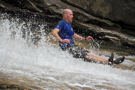 Darrin Sliding Down Big Falls Jack Flickr