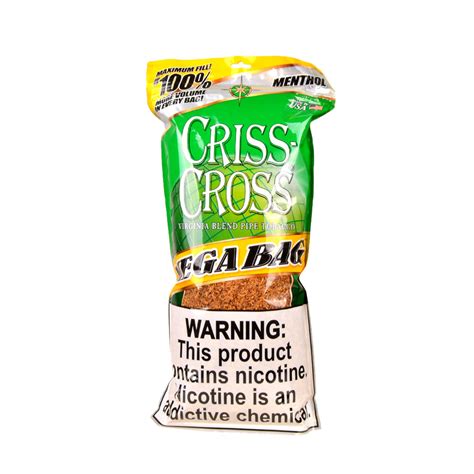 Criss Cross Virginia Blend Menthol Pipe Tobacco 16 Oz Bag Tobacco Stock