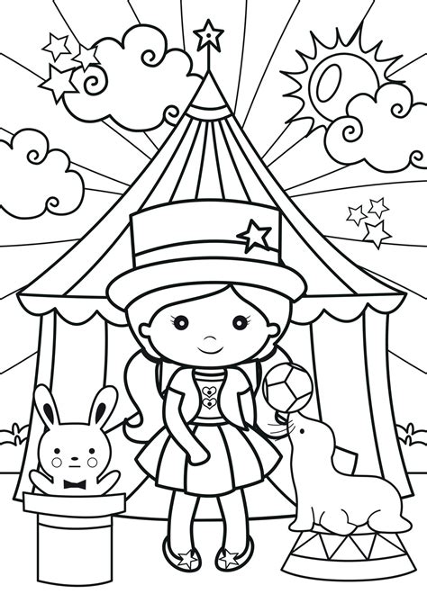Circus Tent Coloring Pages Preschool