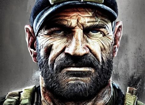 A Portrait Of Captain Price Form Call Of Duty Modern Stable Diffusion