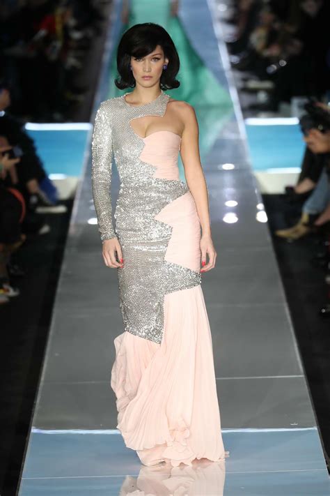 bella hadid walks the runway at the moschino show during milan fashion week in milan italy