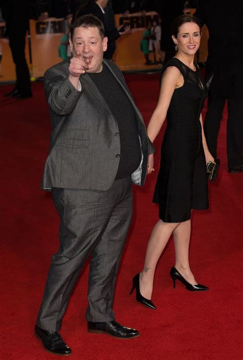 Johnny Vegas Looks Dapper As He Joins Gorgeous Wife Maia Dunphy At
