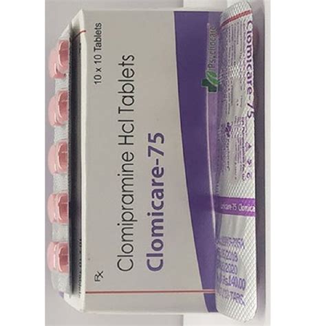 75mg Clomipramine Hydrochloride Tablet At Rs 425stripe Clomipramine