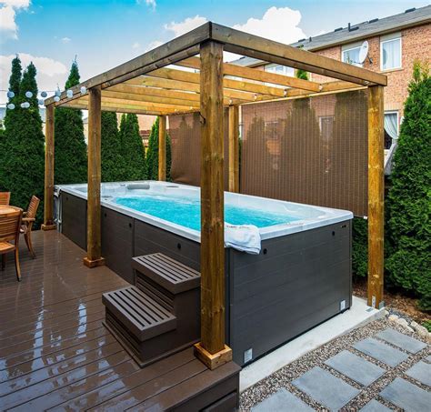 We Love The Look Of A Cedar Pergola Over A Swim Spa They Also Let You