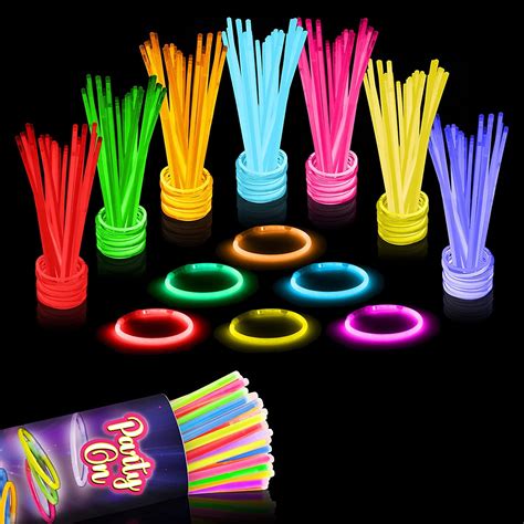 Glow Sticks Bulk Party Supplies 100 Pack 8 Inch Glow In The Dark