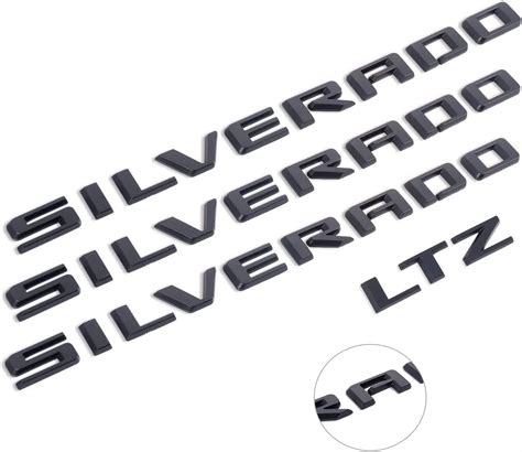 Buy 2021 Oem 3 Pack Silverado Plus Ltz Emblems 3d Letters Badges