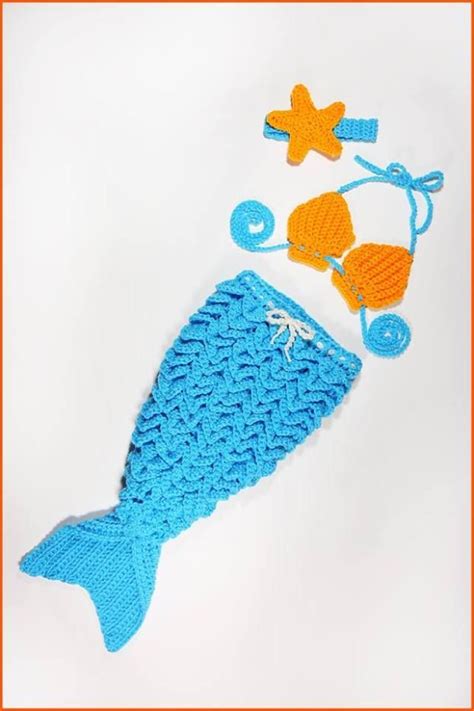 Crochet Tutorial Mermaid Outfit For A Baby Yarnutopia By Nadia Fuad