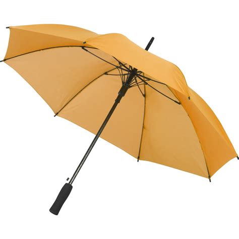 Printed Automatic Polyester 190t Umbrella Orange Umbrellas