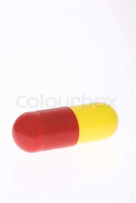 Red And Yellow Capsule Stock Image Colourbox