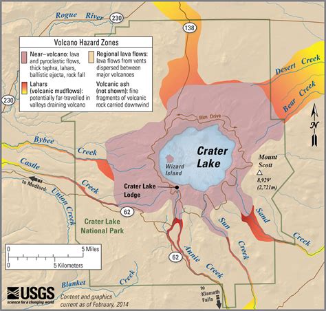 Cascades Volcanoes Simplified Hazards Maps Us Geological Survey