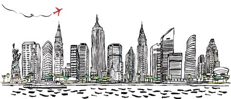 New York City Png Black And White Transparent New York City Black And