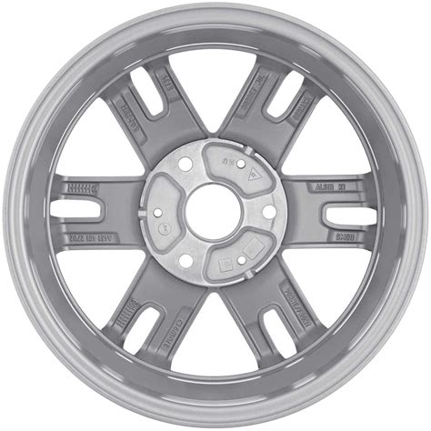 15 Smart 6 Double Spoke Wheels In Titanium Silver Alloy Wheels