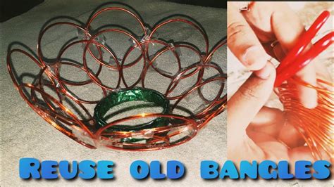 Bangle Craft How To Use Old Bangles Old Bangles Recycle Youtube