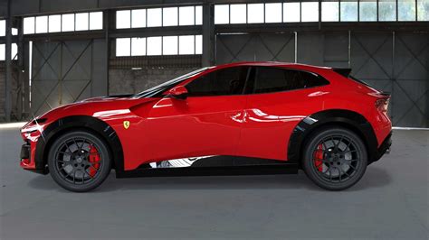 Tuned 2023 Ferrari Purosangue Wears Carbon Fiber Widebody Kit