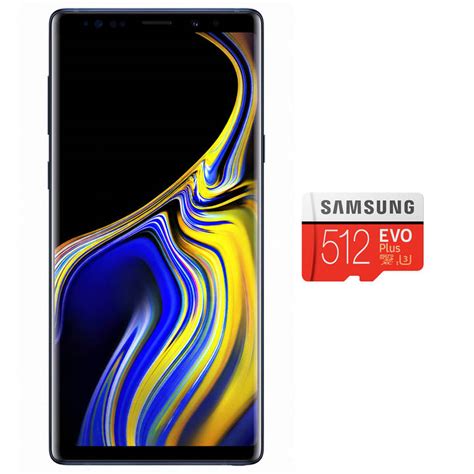 One nano sim and one microsd slot (up to 512gb). SAMSUNG Galaxy Note 9, 512 GB, Dual SIM, Ocean Blue incl ...