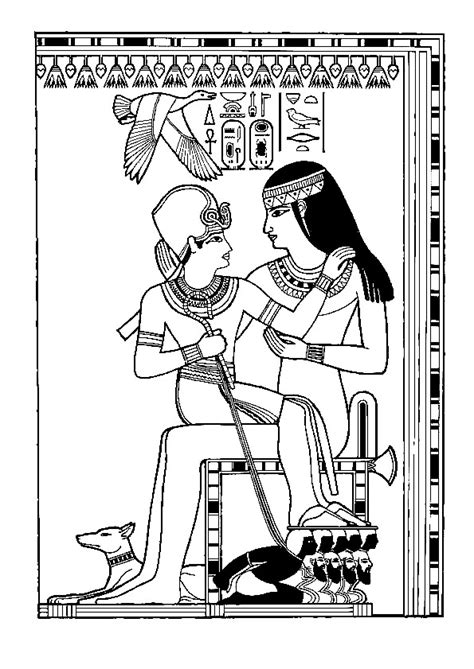 Coloriage Egypte Antique Magique Dessin Gratuit Imprimer