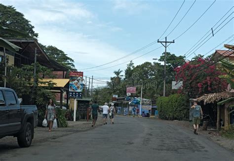 View Of A Street In Puerto Viejo De Talamanca Costa Rica Editorial