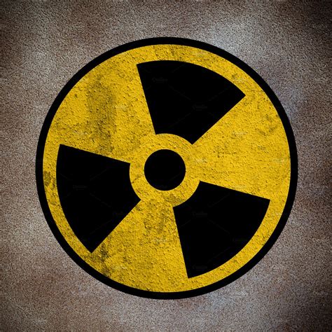 Nuclear Symbol Featuring Alert Atomic And Attention Industrial