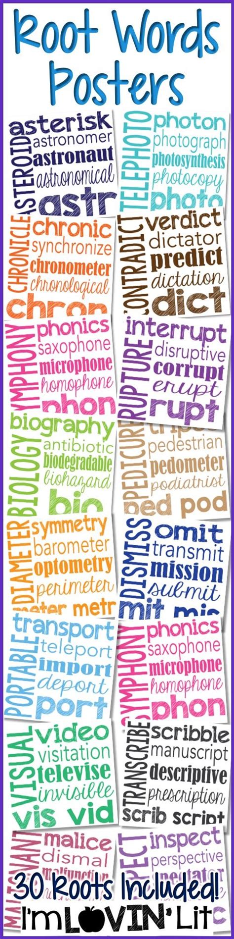 Greek prefixes go with greek suffixes and latin prefixes with latin suffixes. Greek and Latin Roots Posters - 30 Root Words Included ...