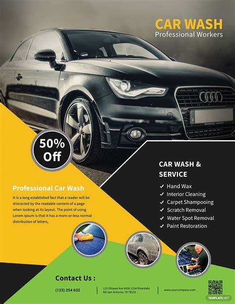 Car Wash Free Psd Flyer Template Psdflyer