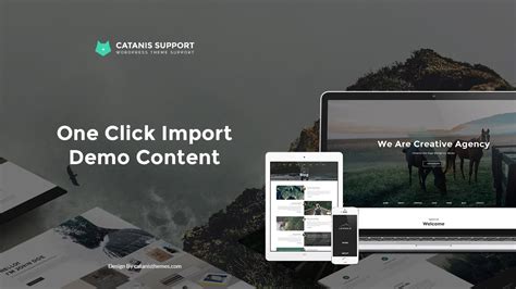 One Click Import Demo Content In Wordpress Theme Youtube