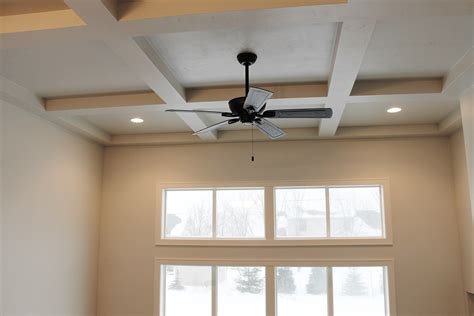 The easiest way to install a coffered ceiling is to cover the entire ceiling, but you can also have a perimeter around the coffered ceiling area. Things are looking up! A quick guide to ceilings! - Katie ...