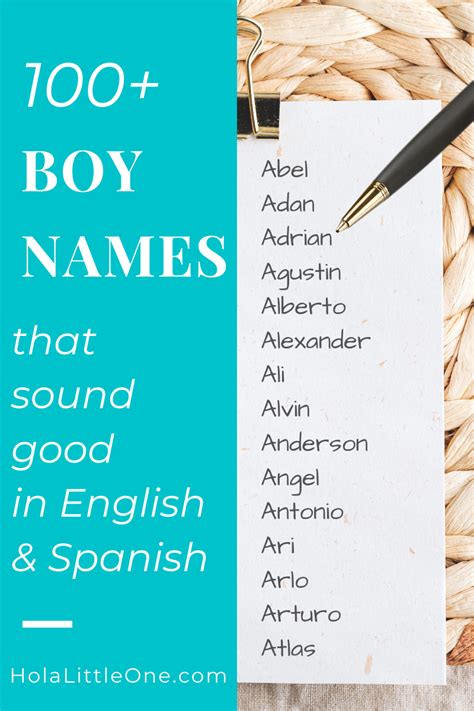 Baby Boy Names That Sound Good In English And Spanish