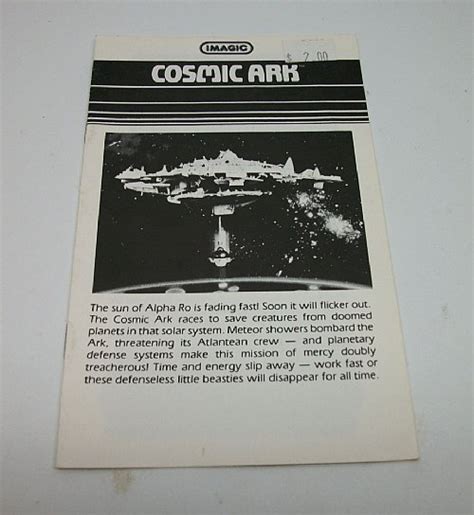 Cosmic Ark Instructions Atari 2600 Black And White