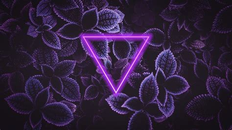 4k Wallpaper Neon Triangles Images And Photos Finder