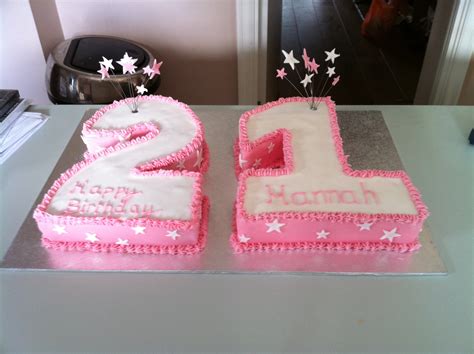 Pink And White 21st Cake Cakes By Melissa