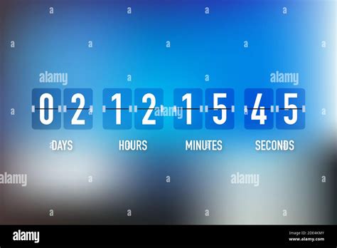 Vector Countdown Clock Counter Timer Ui App Digital Count Down Circle