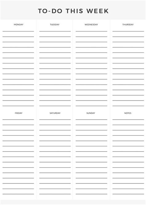 Printable Weekly To Do List Free Printable To Do Lists Popsugar