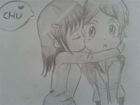 Anime Kiss On The Cheek Drawing This Video Will Be Narrated Through Each Step On How To Draw Two
