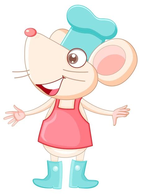 Free Vector Chef Rat Cartoon Character