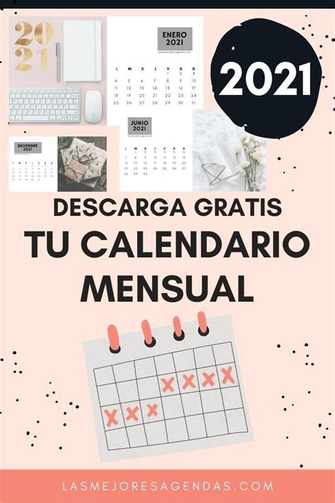 Calendario 2021 Mensual Gratis En 2021 Calendarios Mensuales