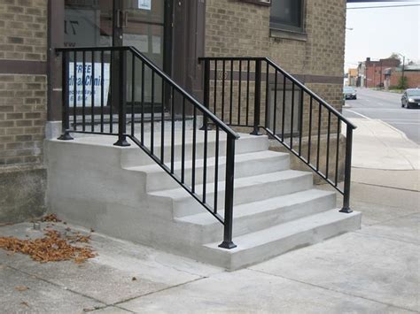 Stair railings are a necessary part of the architecture of your home if you have stairs. Wrought Iron, Black / Brown | Wrought iron stair railing, Wrought iron railing exterior ...