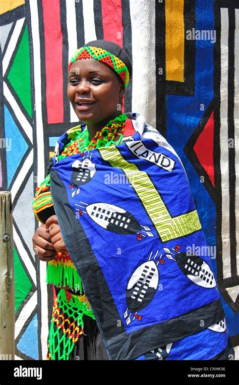 Young Zulu Woman At Lesedi African Cultural Village Broederstroom Johannesburg Gauteng