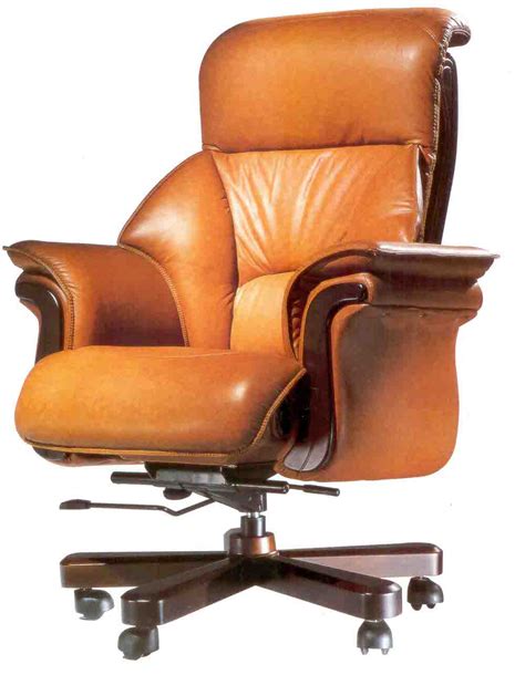 Luxury Brown Leather Office Chair 