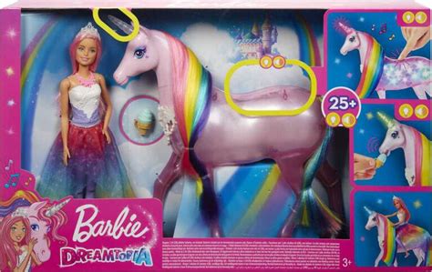 Barbie Dreamtopia Magical Lights Unicorn And Doll R Exclusive Toys