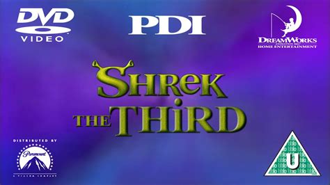 Opening To Shrek The Third Uk Dvd 2007 Youtube