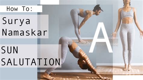 The sanskrit pose names are commonly written without the special characters: SUN SALUTATION A | SURYA NAMASKAR A Step by Step Flow for BEGINNERS | English & Sanskrit Names ...